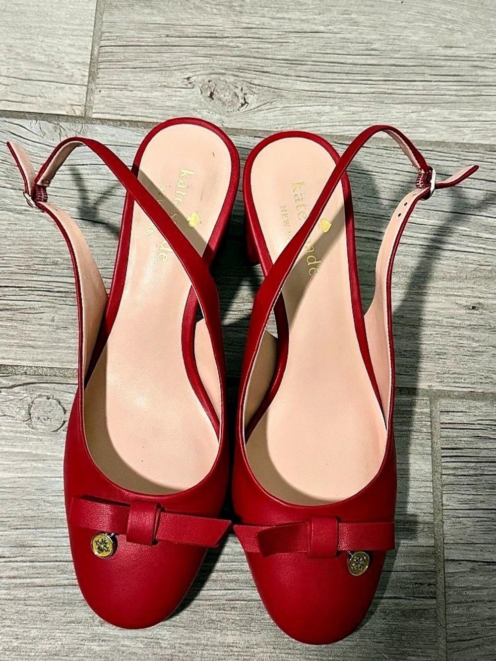 Kate Spade Red Bow Heels US 7.5